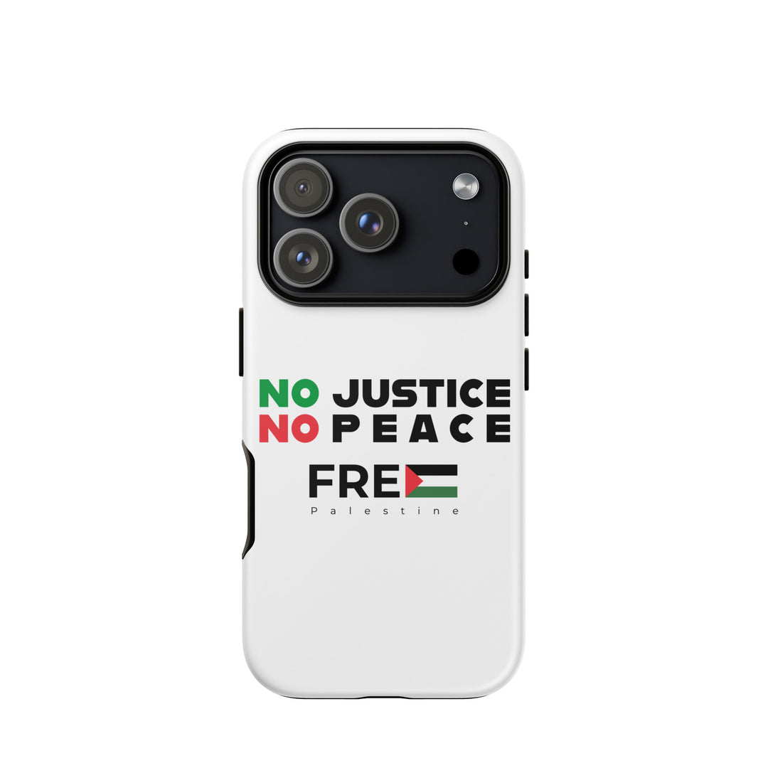 Tough Case for iPhone® - No Justice No Peace, Matte iPhone 17 Pro