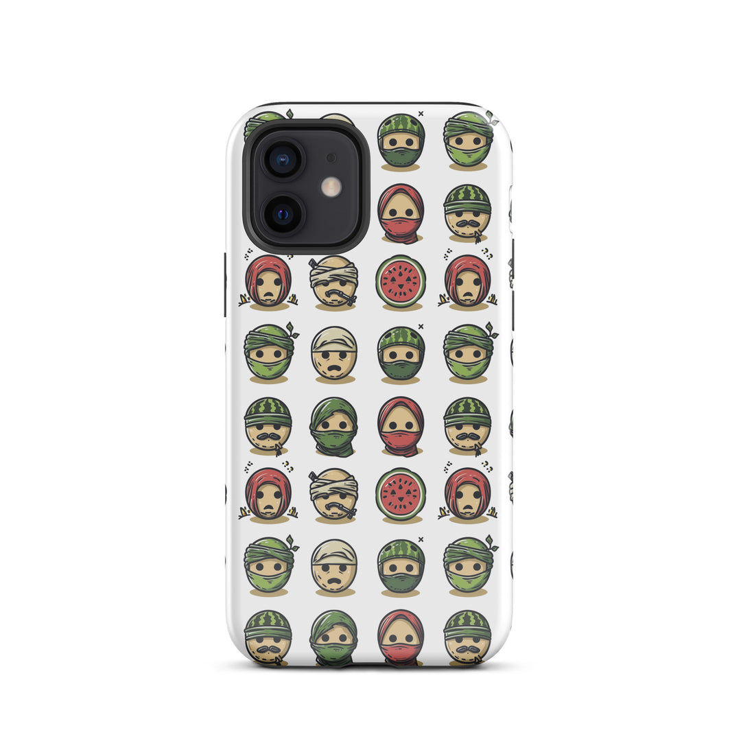 Tough Case for iPhone® - Palestine Emoji, Glossy iPhone 12