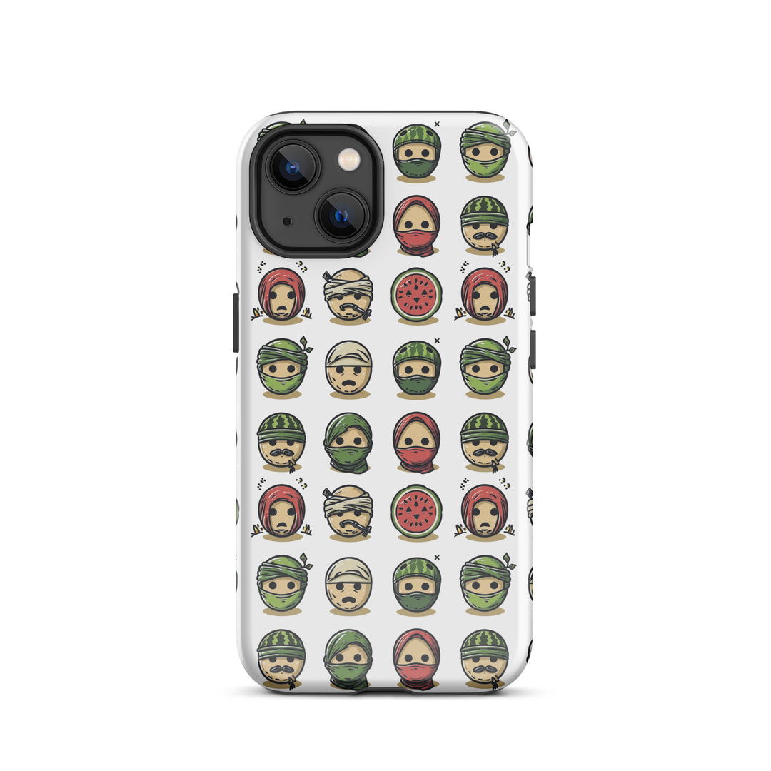 Tough Case for iPhone® - Palestine Emoji, Glossy iPhone 13