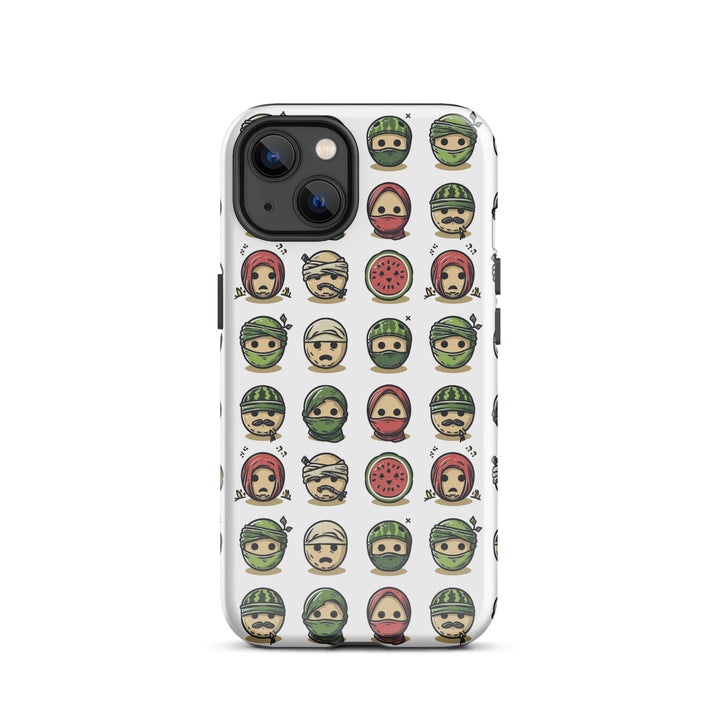 Tough Case for iPhone® - Palestine Emoji, Glossy iPhone 13