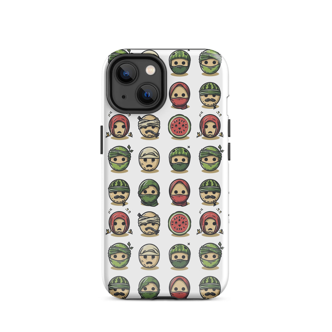 Tough Case for iPhone® - Palestine Emoji, Glossy iPhone 14