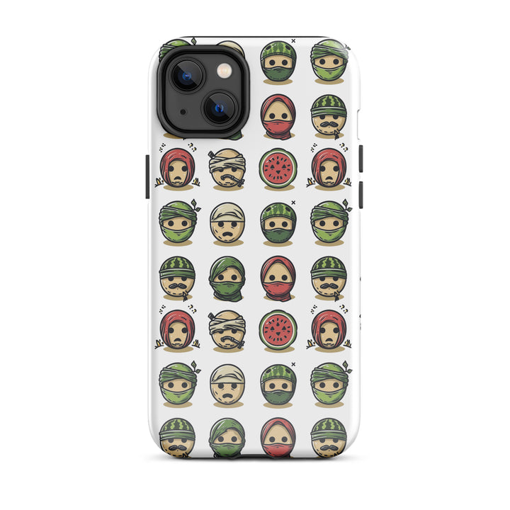 Tough Case for iPhone® - Palestine Emoji, Glossy iPhone 14 Plus