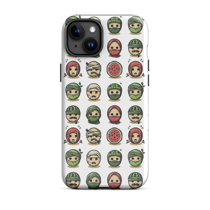 Tough Case for iPhone® - Palestine Emoji, Glossy iPhone 15 Plus