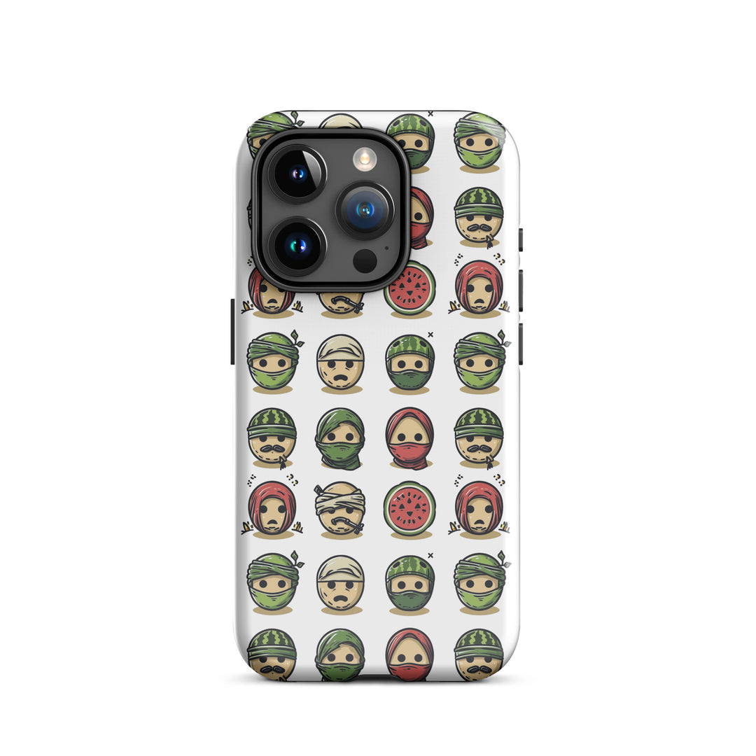Tough Case for iPhone® - Palestine Emoji, Glossy iPhone 15 Pro