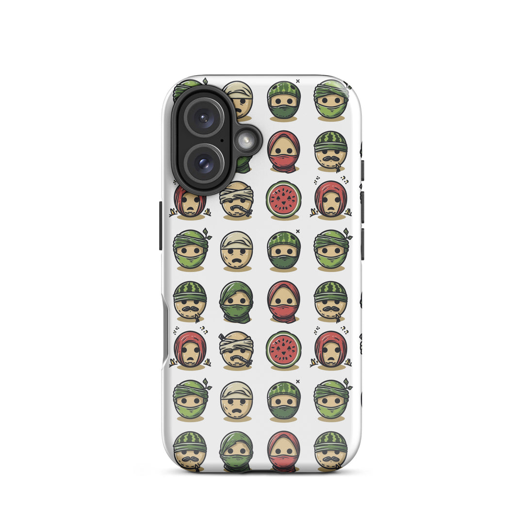 Tough Case for iPhone® - Palestine Emoji, Glossy iPhone 16