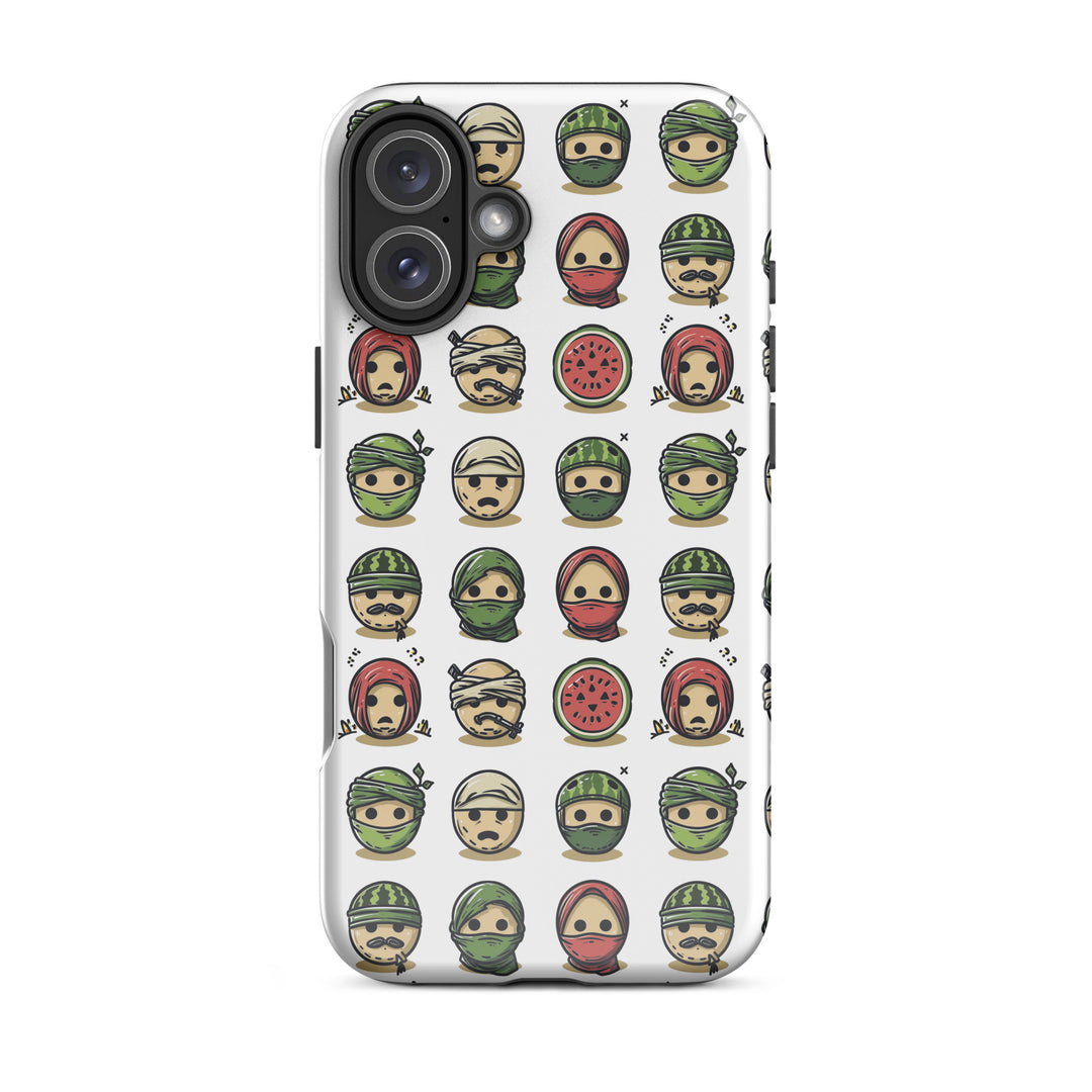 Tough Case for iPhone® - Palestine Emoji, Glossy iPhone 16 Plus