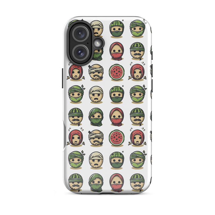 Tough Case for iPhone® - Palestine Emoji, Glossy iPhone 16 Plus