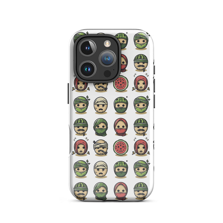 Tough Case for iPhone® - Palestine Emoji, Glossy iPhone 16 Pro