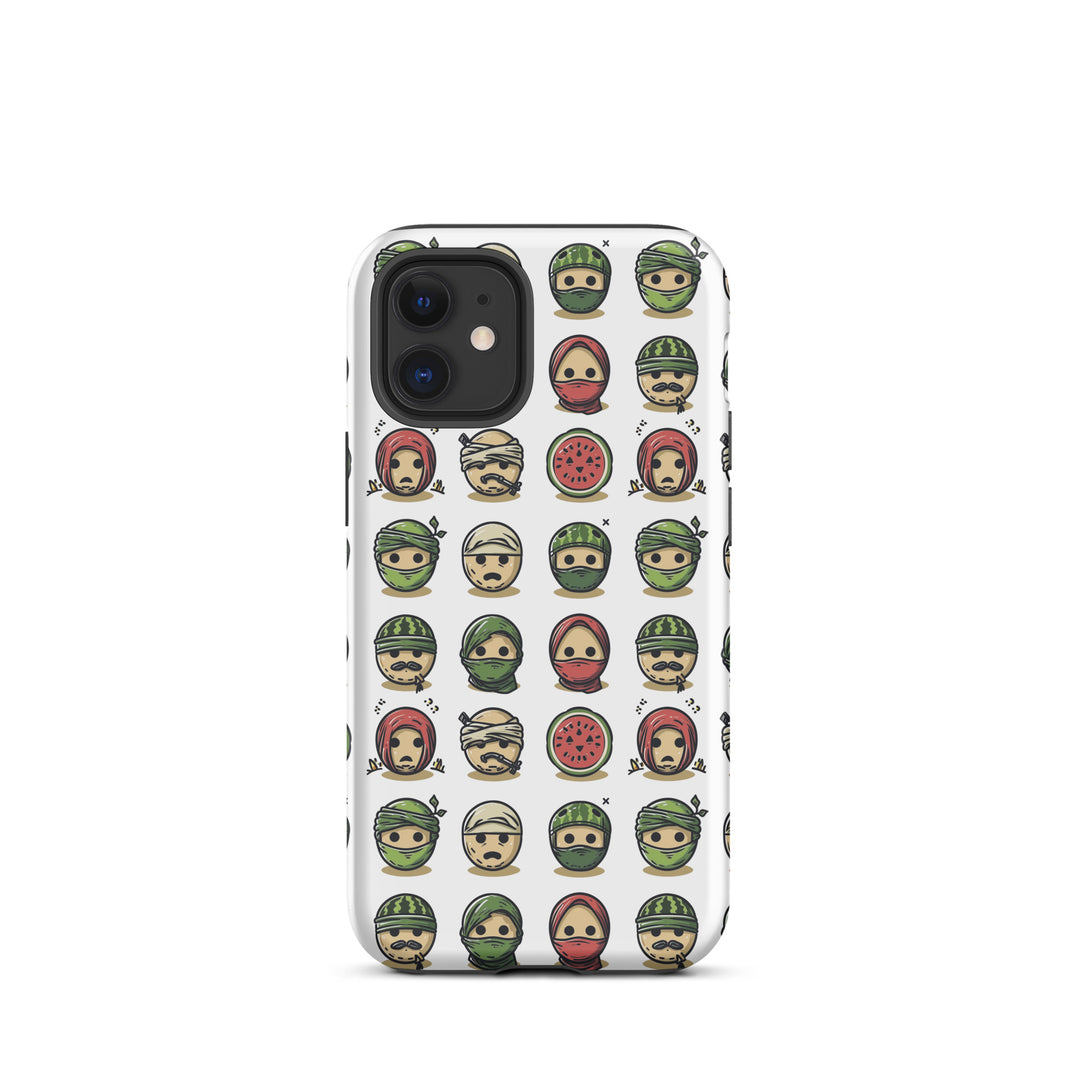 Tough Case for iPhone® - Palestine Emoji, Matte iPhone 12 Mini