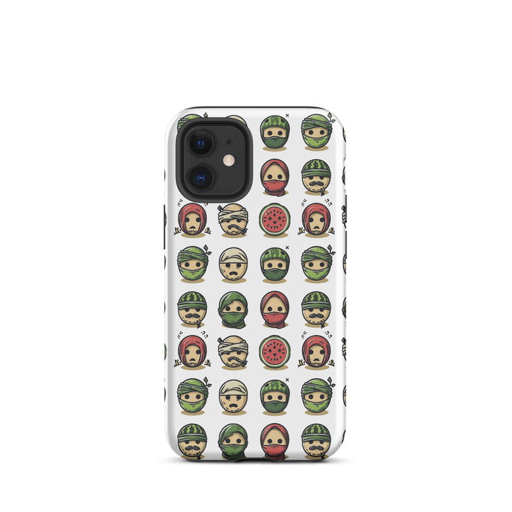 Tough Case for iPhone® - Palestine Emoji, Matte iPhone 12 Mini