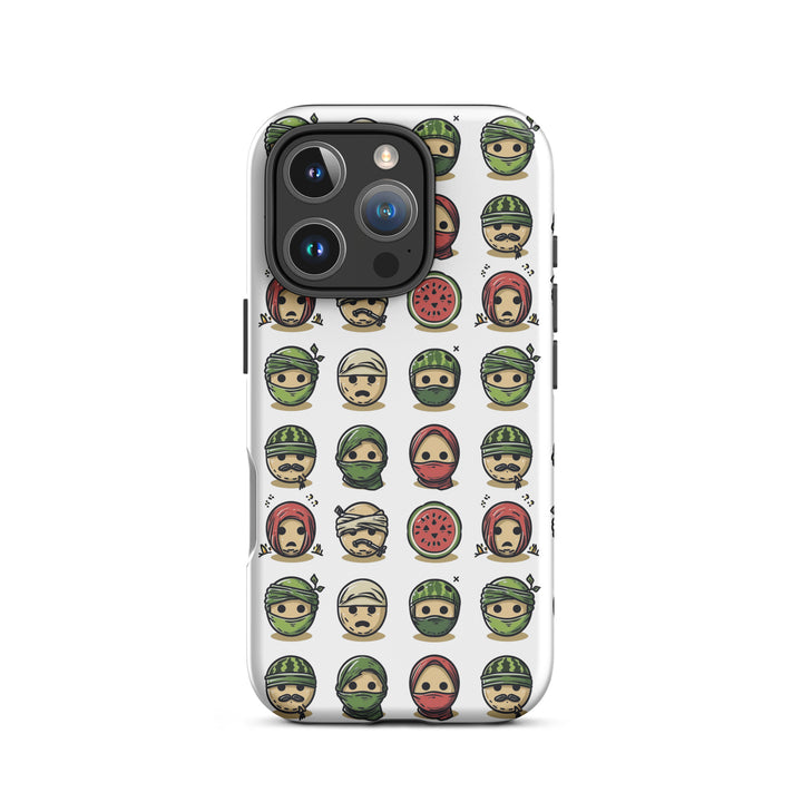 Tough Case for iPhone® - Palestine Emoji, Matte iPhone 16 Pro