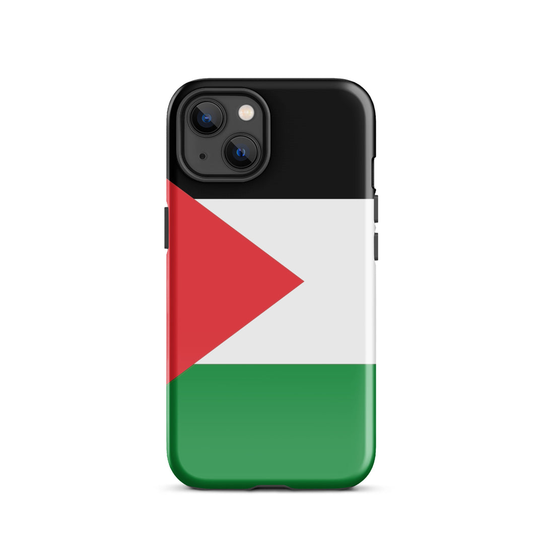 Tough Case for iPhone® - Palestine Flag, Glossy iPhone 13