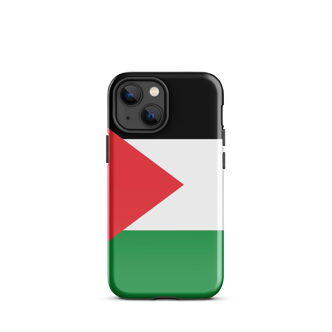 Tough Case for iPhone® - Palestine Flag, Glossy iPhone 13 Mini