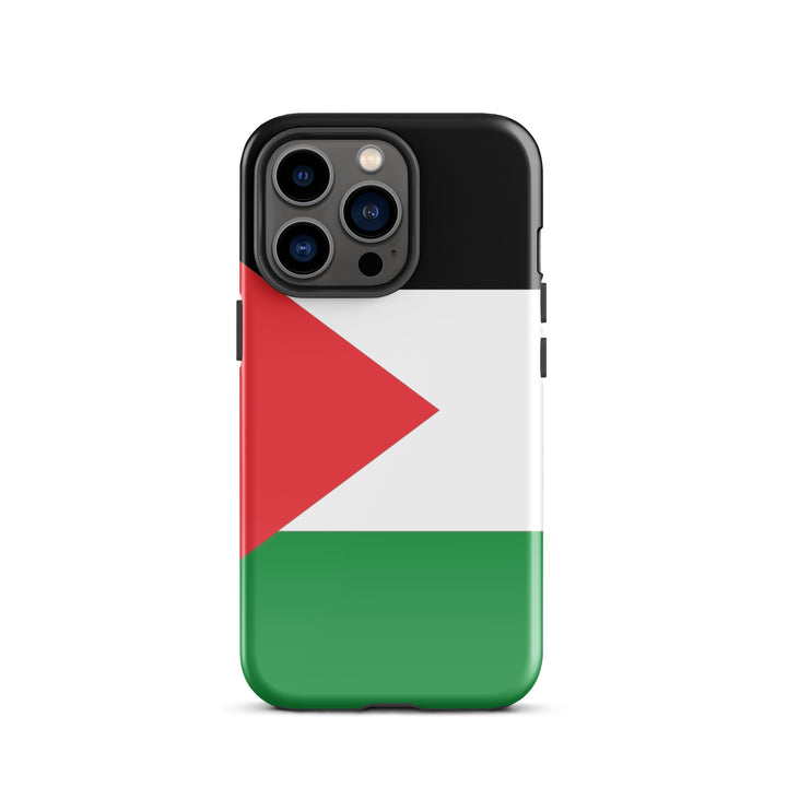 Tough Case for iPhone® - Palestine Flag, Glossy iPhone 13 Pro