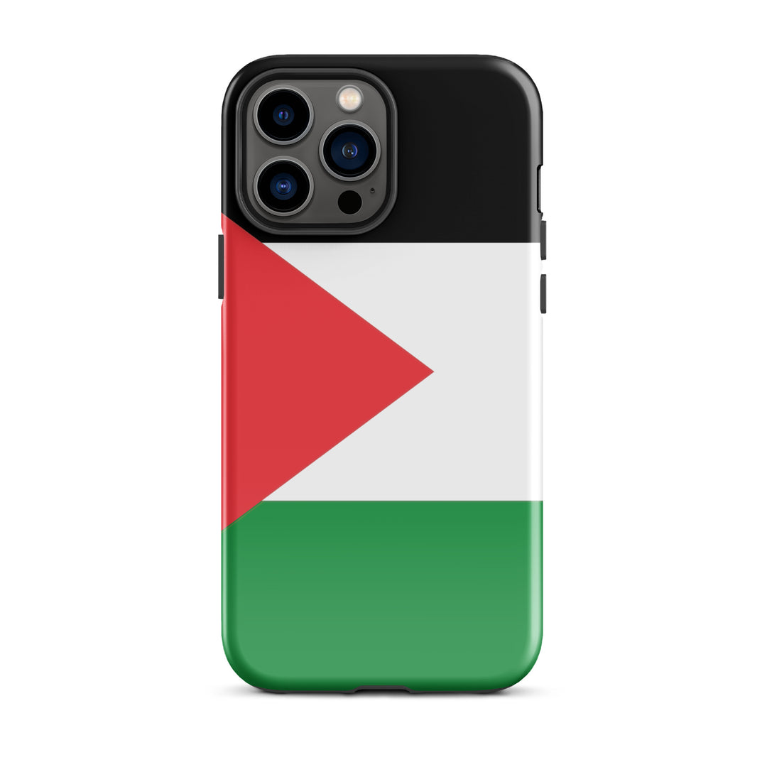 Tough Case for iPhone® - Palestine Flag, Glossy iPhone 13 Pro Max