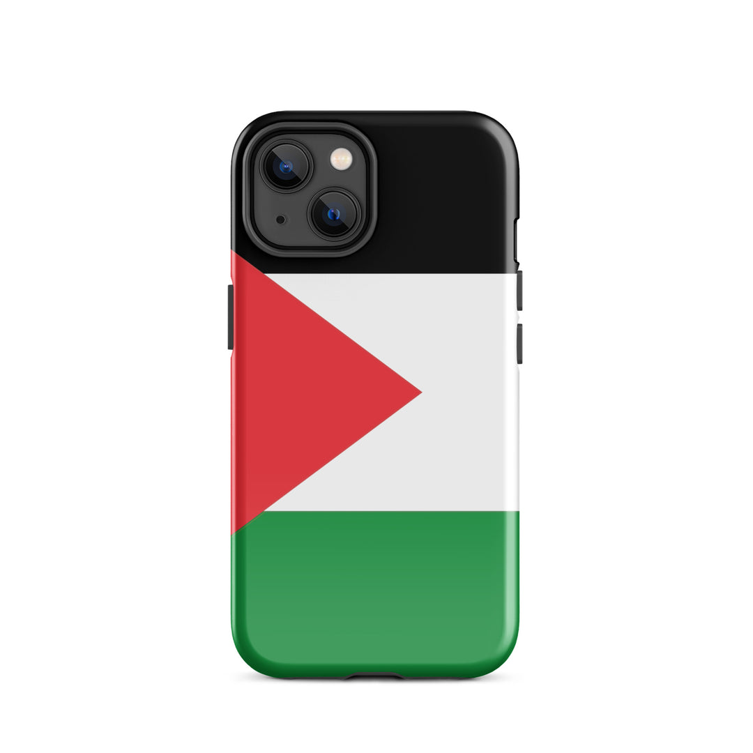 Tough Case for iPhone® - Palestine Flag, Glossy iPhone 14