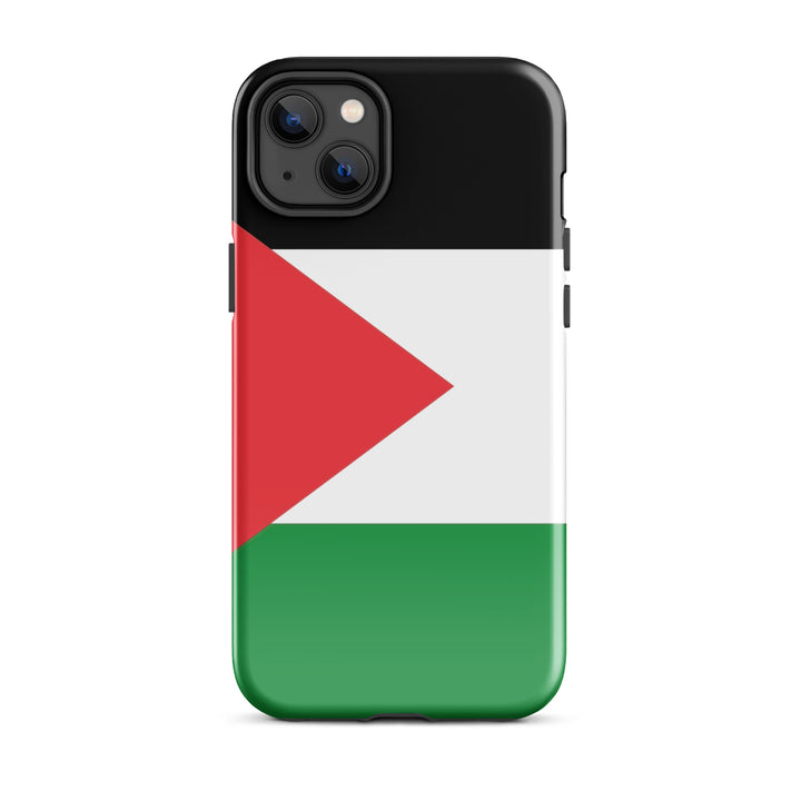 Tough Case for iPhone® - Palestine Flag, Glossy iPhone 14 Plus