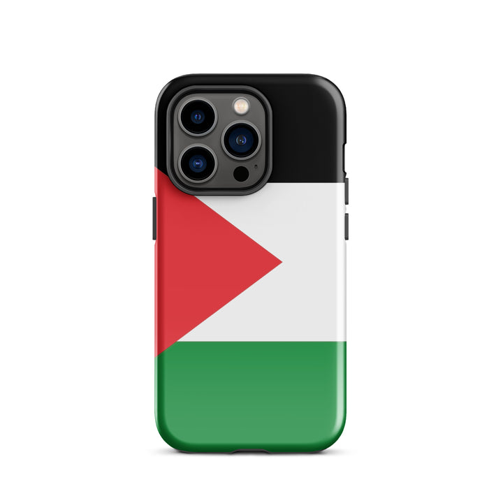 Tough Case for iPhone® - Palestine Flag, Glossy iPhone 14 Pro