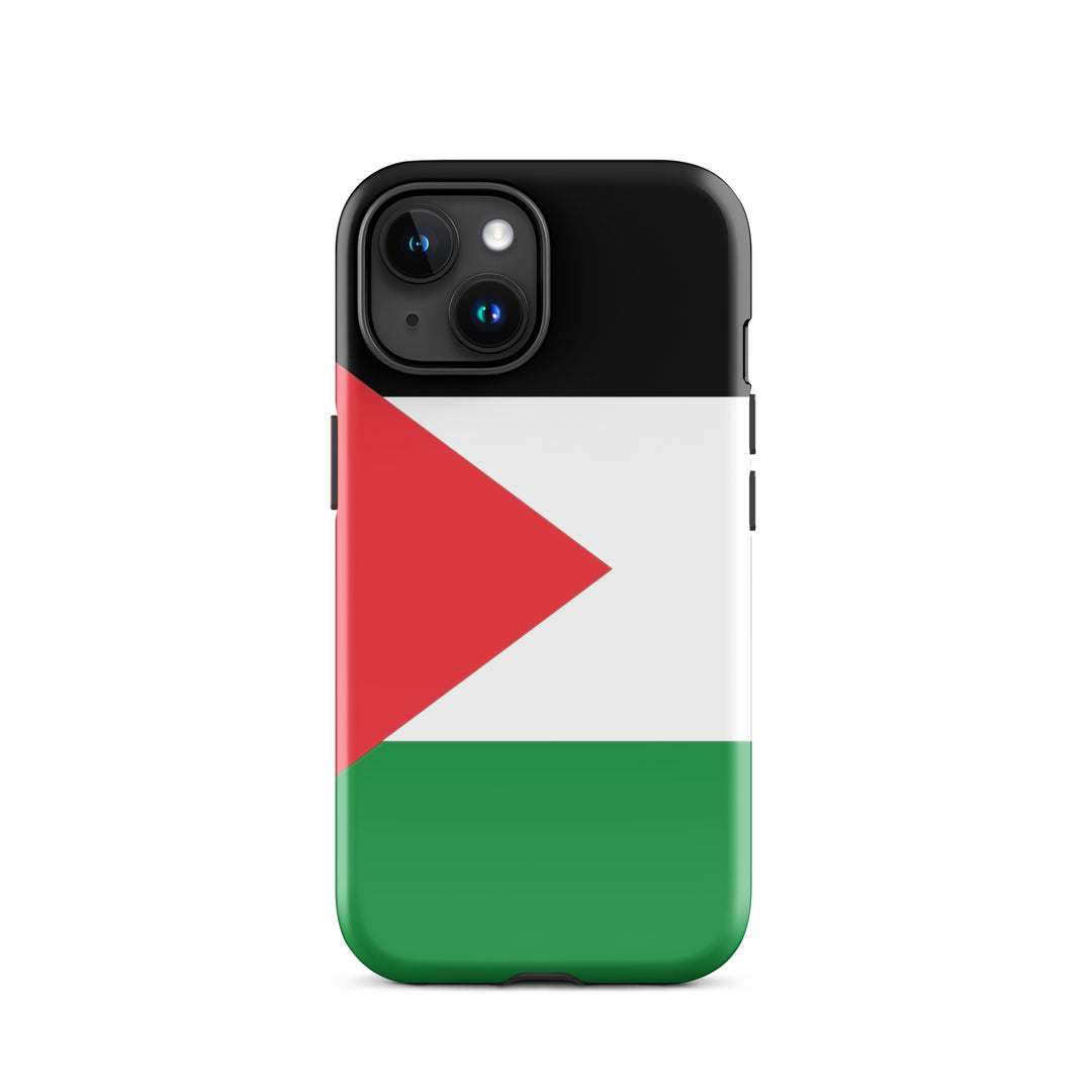 Tough Case for iPhone® - Palestine Flag, Glossy iPhone 15