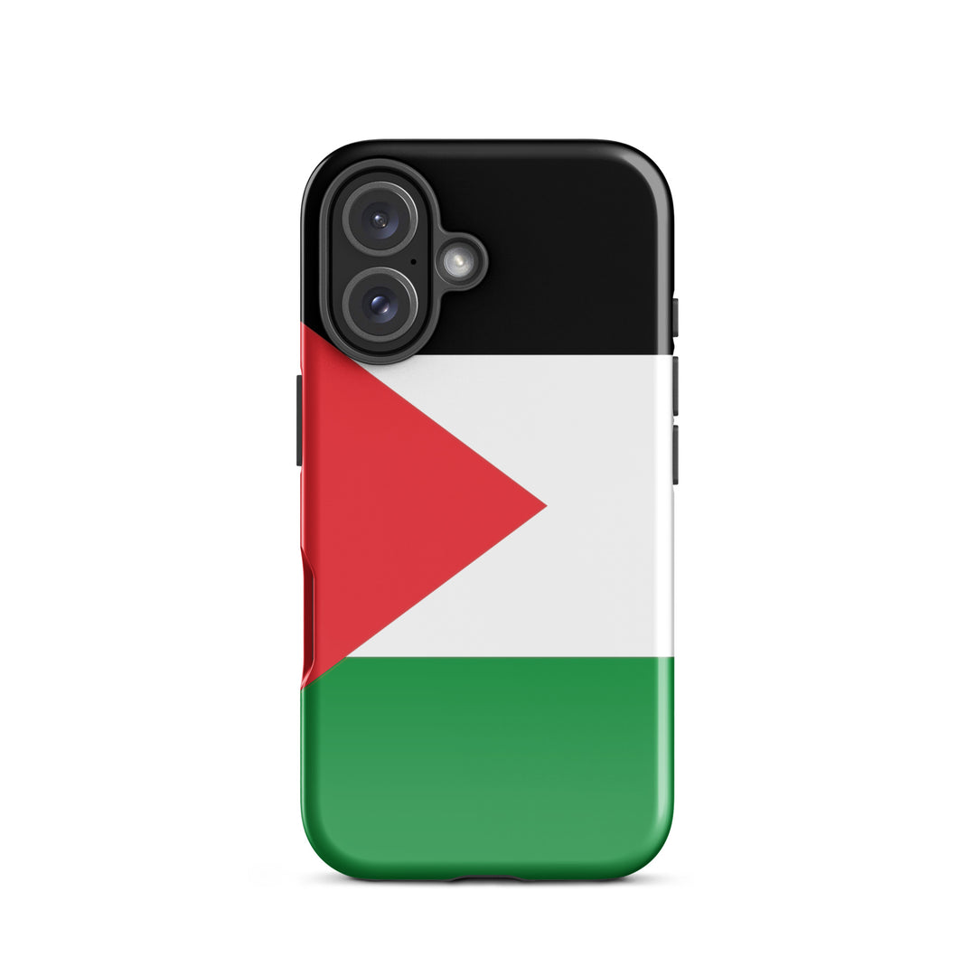 Tough Case for iPhone® - Palestine Flag, Glossy iPhone 16