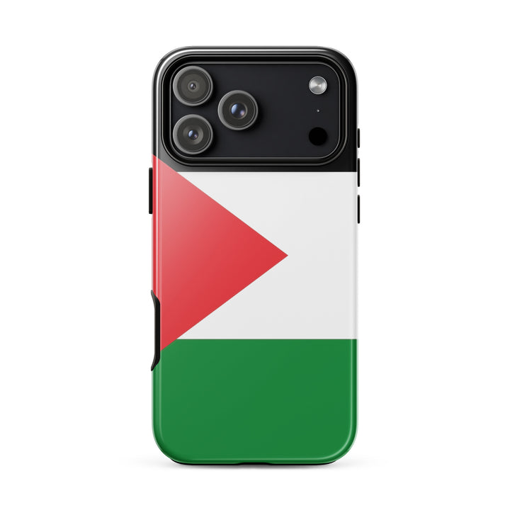Tough Case for iPhone® | Palestine Flag – glossy iPhone 18 pro max, front view