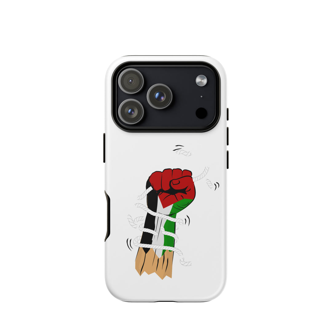 Tough Case for iPhone® | Palestine Hand – matte iPhone 18 pro, front view