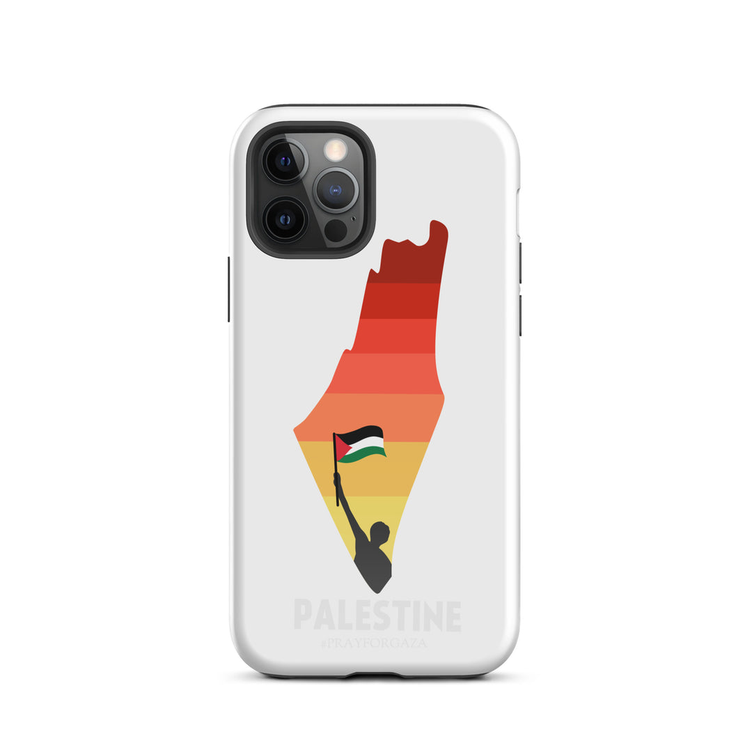 Tough Case for iPhone® - Palestine Map, Glossy iPhone 12 Pro