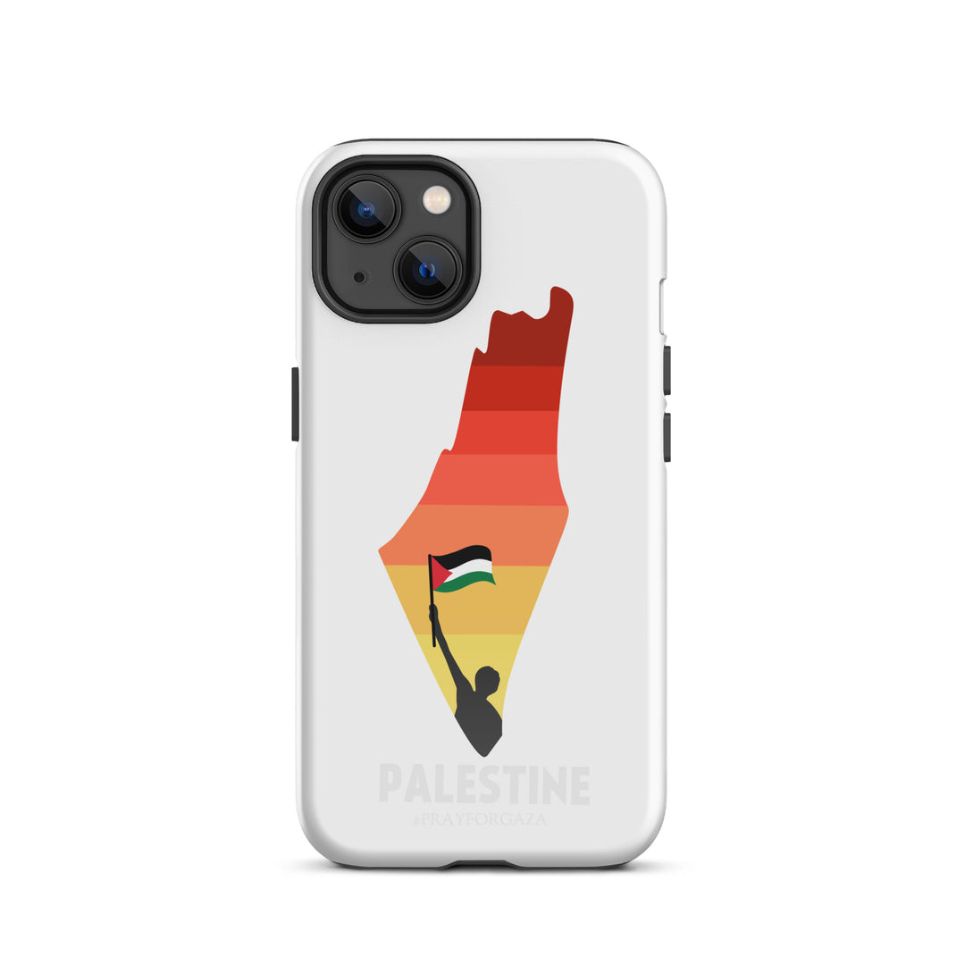 Tough Case for iPhone® - Palestine Map, Glossy iPhone 13