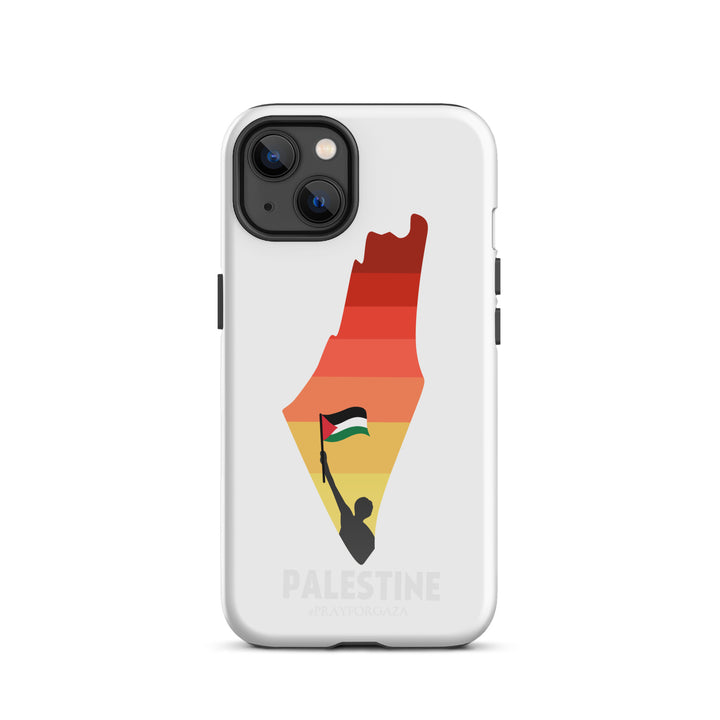 Tough Case for iPhone® - Palestine Map, Glossy iPhone 13