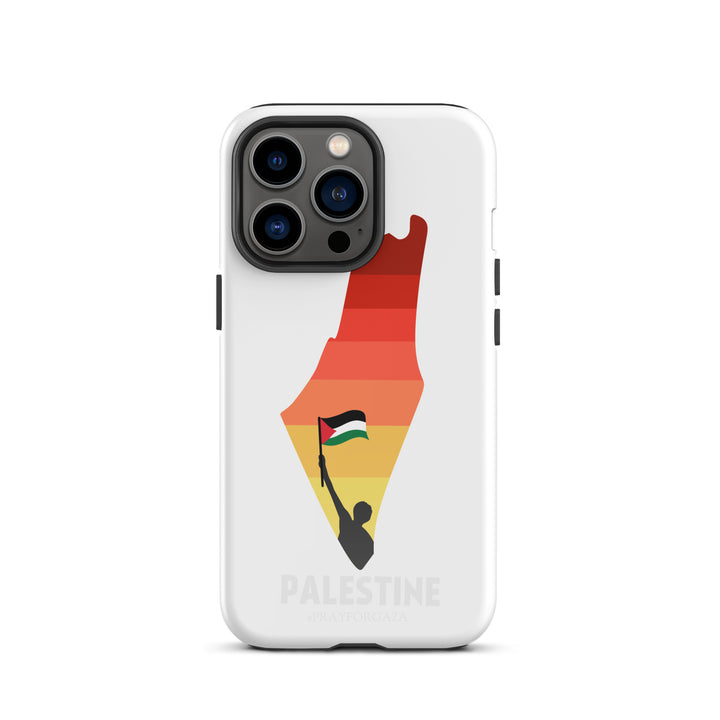 Tough Case for iPhone® - Palestine Map, Glossy iPhone 13 Pro