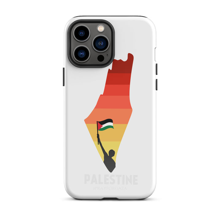 Tough Case for iPhone® - Palestine Map, Glossy iPhone 13 Pro Max