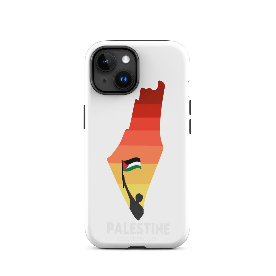 Tough Case for iPhone® - Palestine Map, Glossy iPhone 15