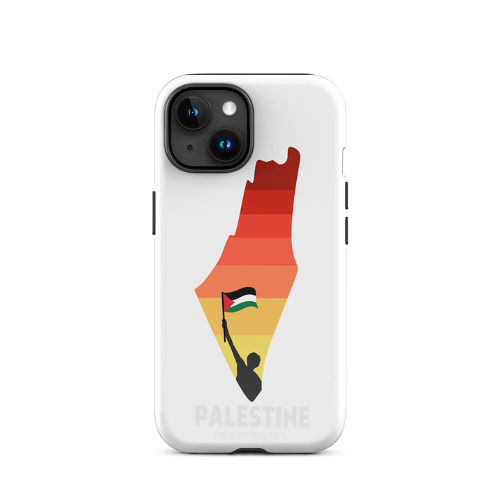 Tough Case for iPhone® - Palestine Map, Glossy iPhone 15
