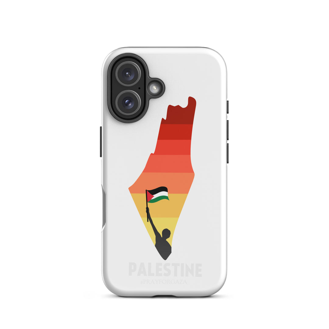Tough Case for iPhone® - Palestine Map, Glossy iPhone 16