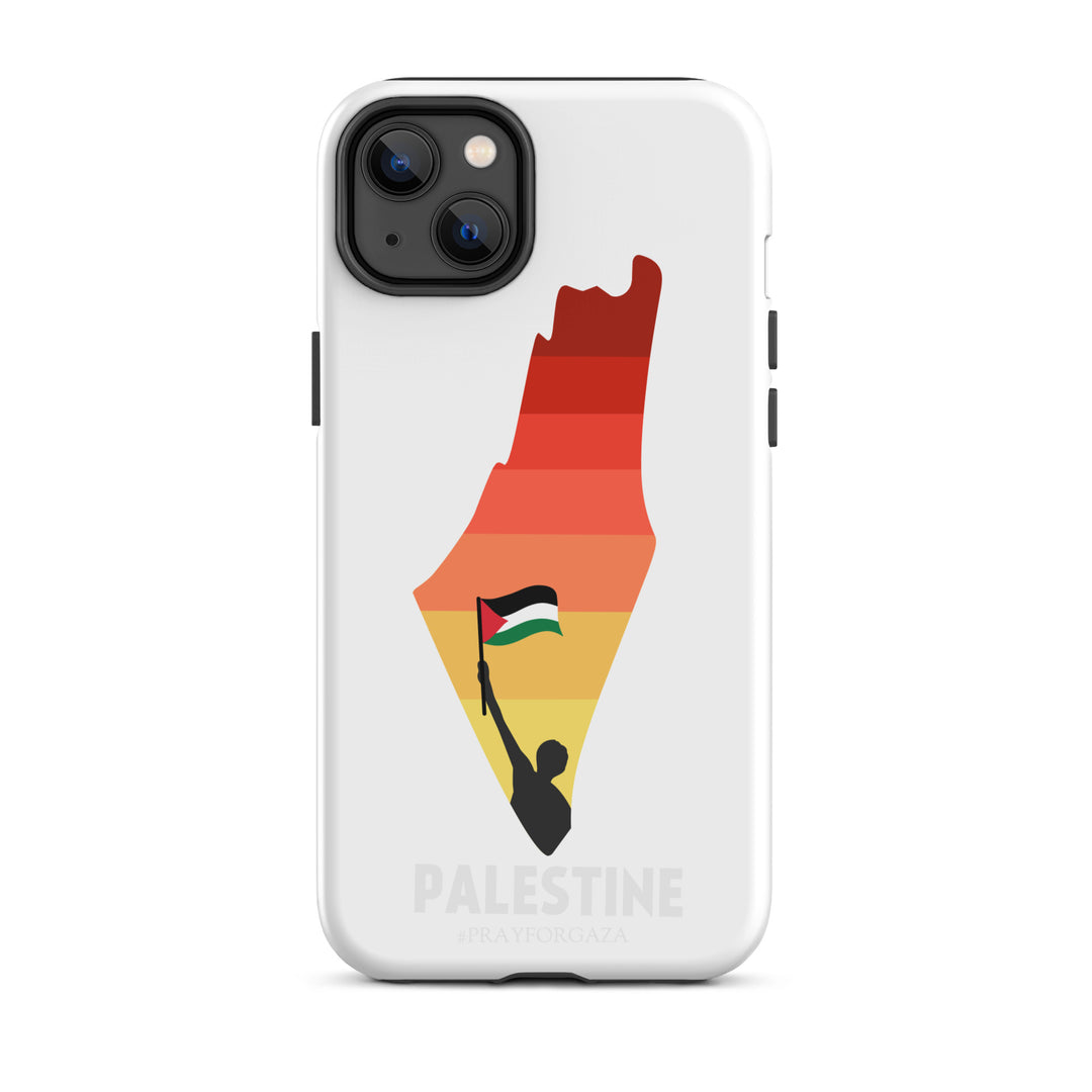 Tough Case for iPhone® - Palestine Map, Matte iPhone 14 Plus