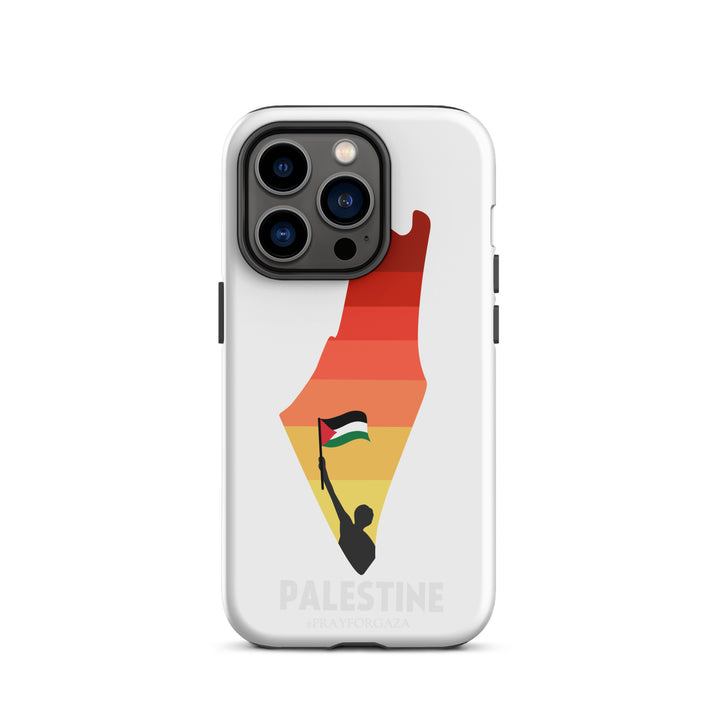 Tough Case for iPhone® - Palestine Map, Matte iPhone 14 Pro