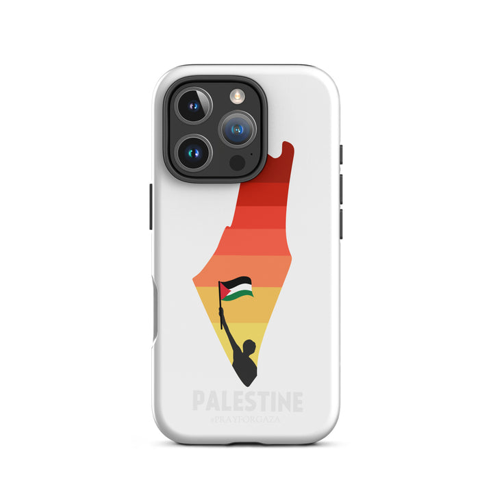 Tough Case for iPhone® - Palestine Map, Matte iPhone 16 Pro