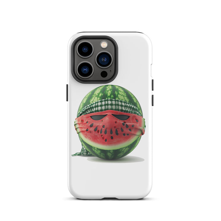 Tough Case for iPhone® - Palestine Watermelon Fighter, Glossy iPhone 13 Pro