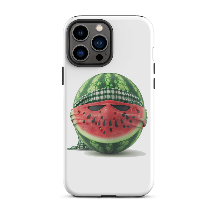 Tough Case for iPhone® - Palestine Watermelon Fighter, Glossy iPhone 13 Pro Max
