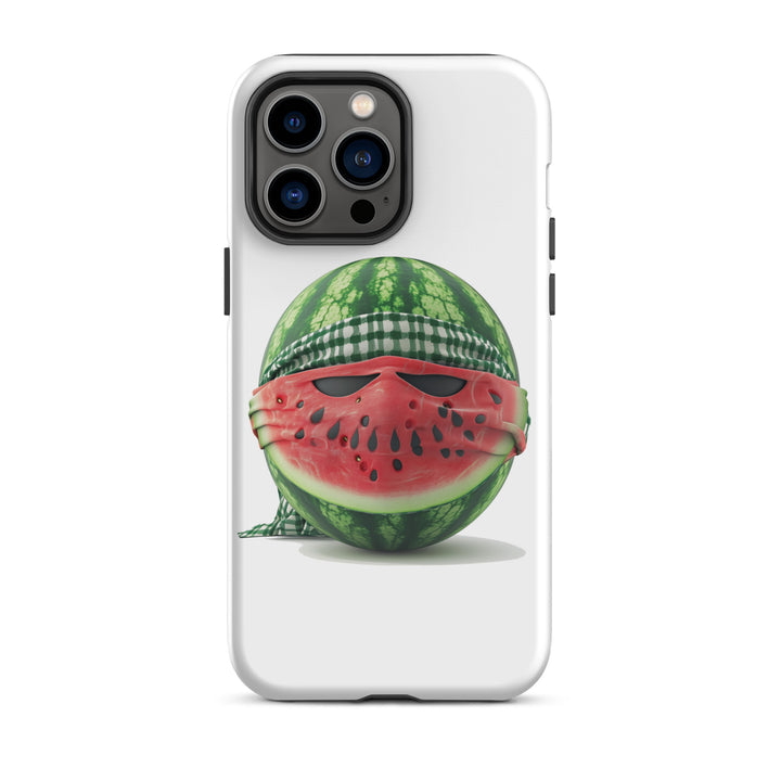 Tough Case for iPhone® - Palestine Watermelon Fighter, Glossy iPhone 14 Pro Max