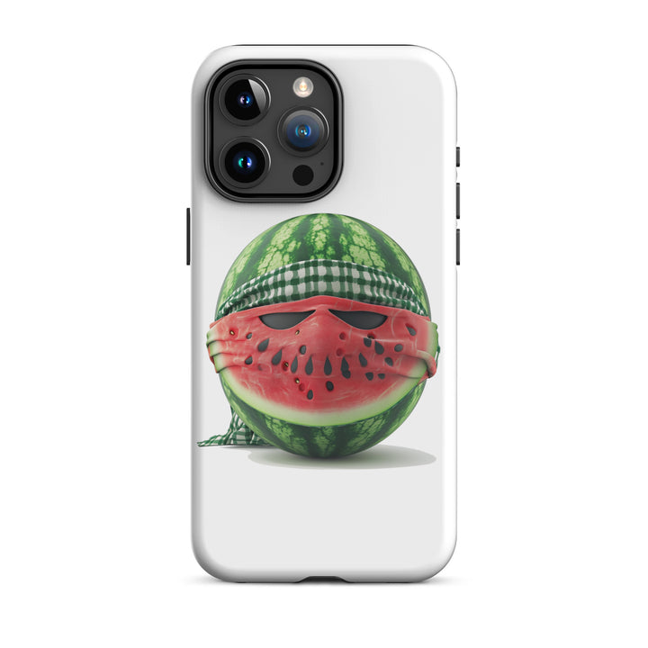 Tough Case for iPhone® - Palestine Watermelon Fighter, Glossy iPhone 15 Pro Max