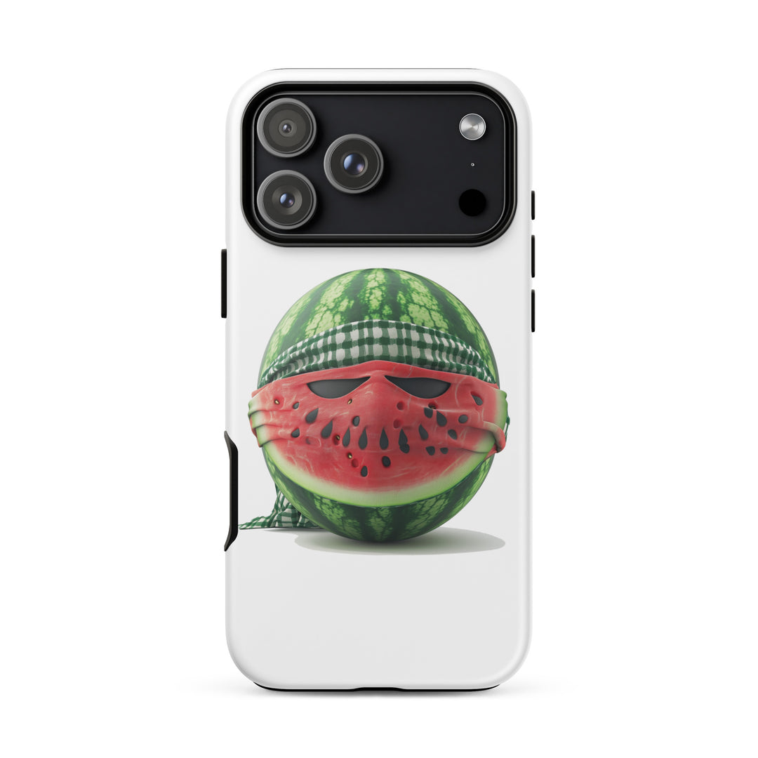 Tough Case for iPhone® - Palestine Watermelon Fighter, Glossy iPhone 17 Pro Max