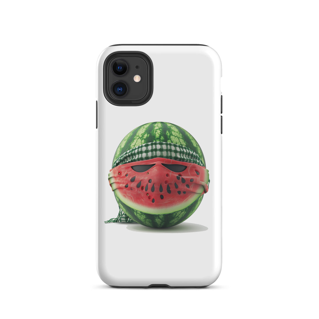 Tough Case for iPhone® - Palestine Watermelon Fighter, Matte iPhone 11