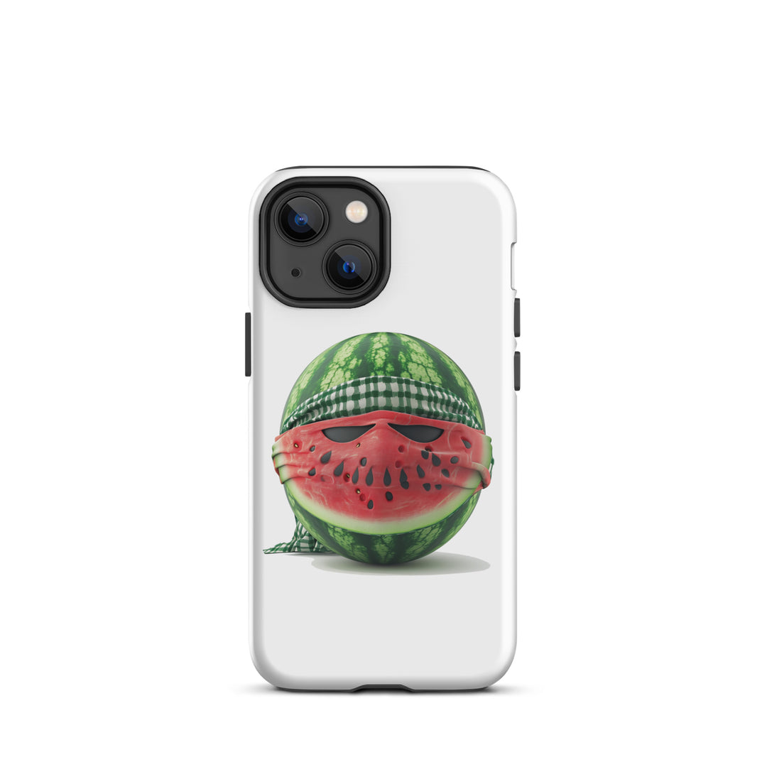 Tough Case for iPhone® - Palestine Watermelon Fighter, Matte iPhone 13 Mini