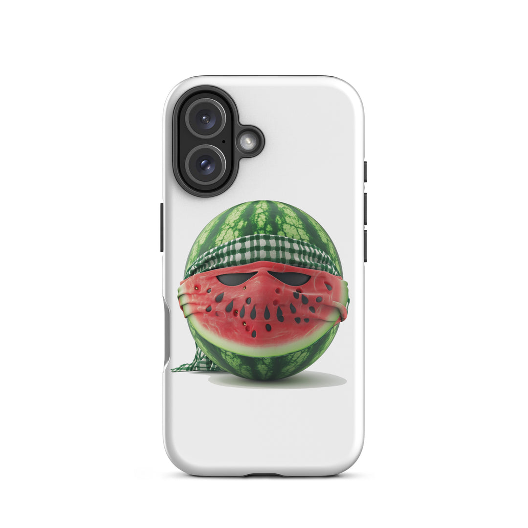 Tough Case for iPhone® - Palestine Watermelon Fighter, Matte iPhone 16