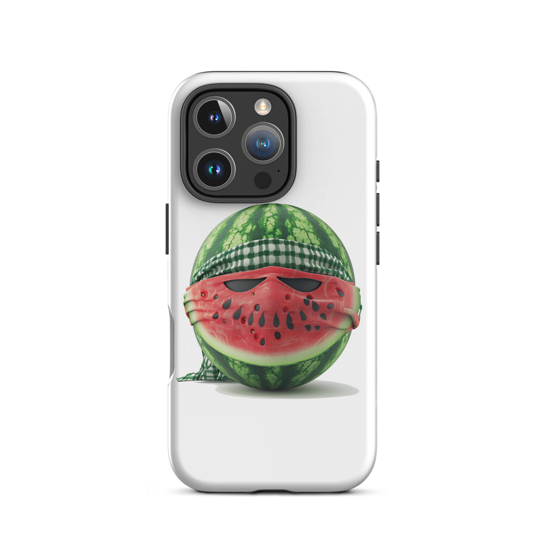Tough Case for iPhone® - Palestine Watermelon Fighter, Matte iPhone 16 Pro