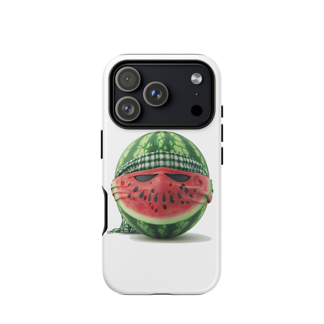 Tough Case for iPhone® - Palestine Watermelon Fighter, Matte iPhone 17 Pro