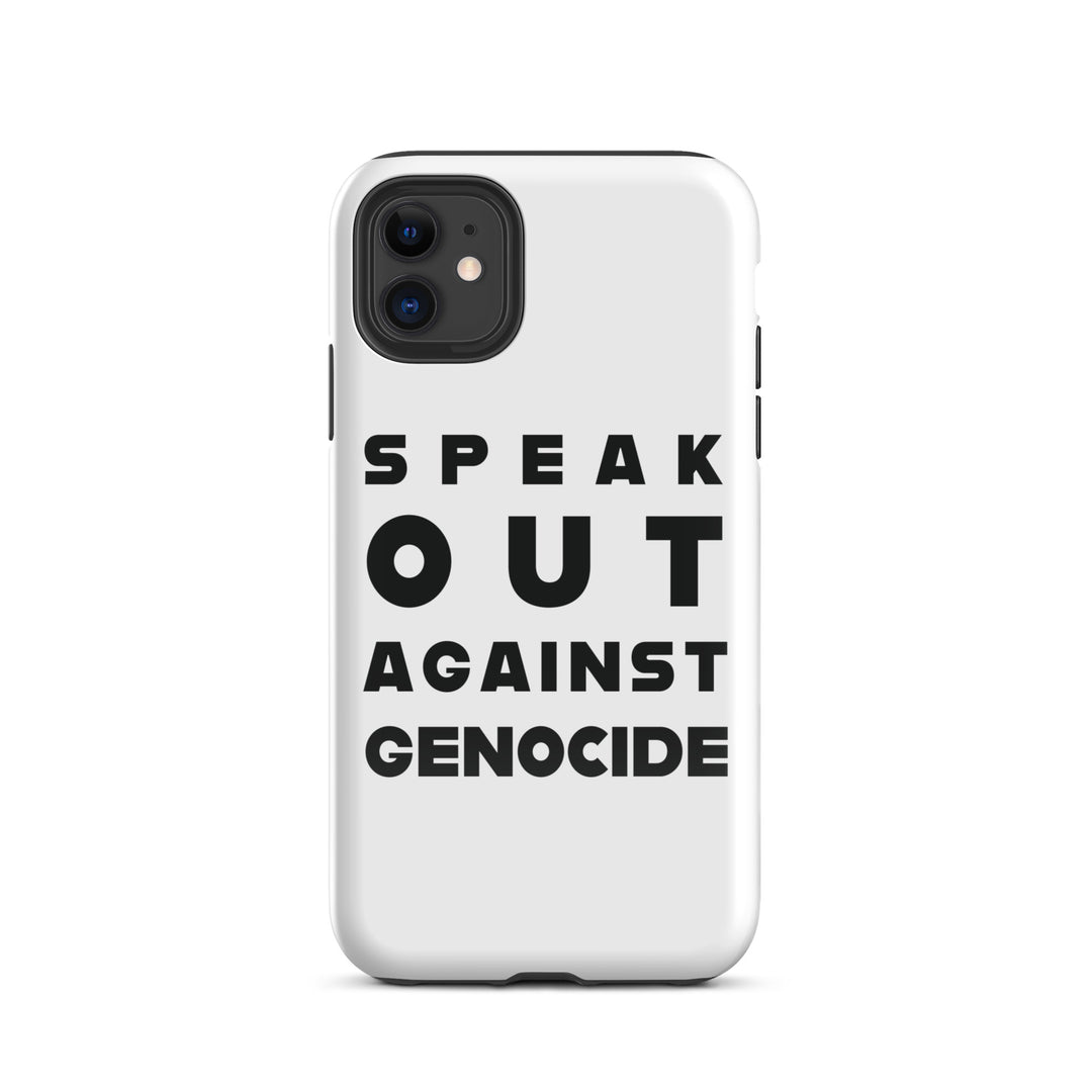 Tough Case for iPhone® - Speak out against genocide, Glossy iPhone 11