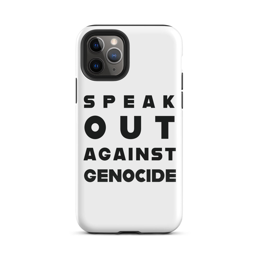 Tough Case for iPhone® - Speak out against genocide, Glossy iPhone 11 Pro