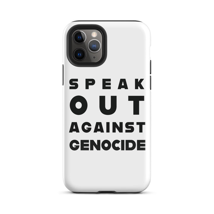 Tough Case for iPhone® - Speak out against genocide, Glossy iPhone 11 Pro